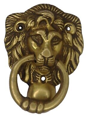 Lion Shape Vintage Antique Style Door Knocker Handcrafted Solid Brass Door Bell 3