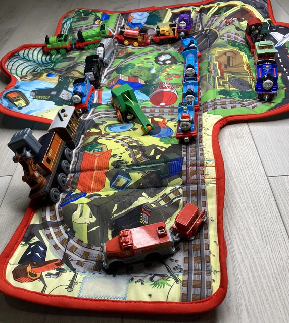 THOMAS THE TRAIN Tank Engine FOLD OUT SODOR PLAY MAT and Tote Bag +20