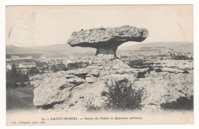 Cpa 55 - Saint-Mihiel: The Devil's Rock (Meuse) Written 07-09-1908