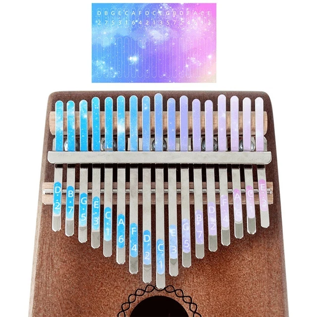 Autocollant instrument à doigt Kalimba apprenant kalimba flambant neuf haute qu