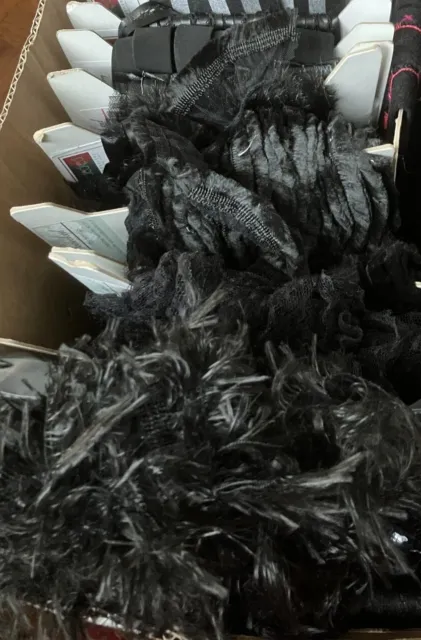 Luxury Black Feather & Lace Trimmings Sold per Metre PP050