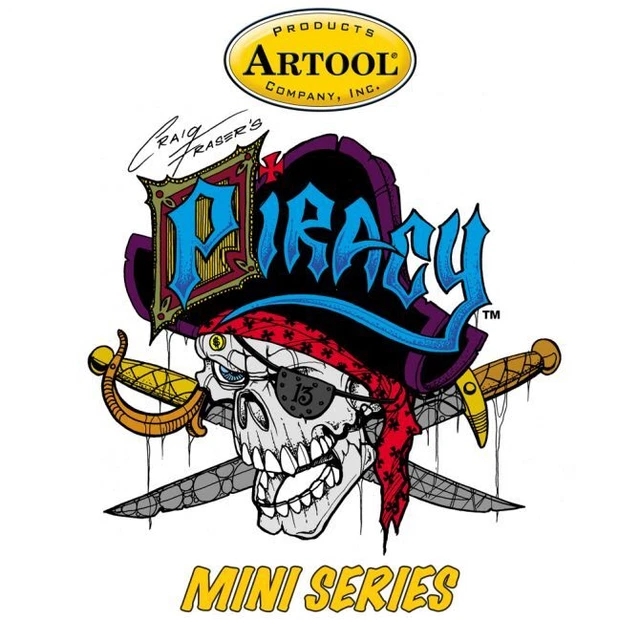 Artool Freehand Airbrush Stencil Piracy Mini Series by Craig Fraser Set of Six
