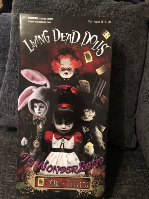 Brand New RARE - Mezco - Living Dead Dolls Alice In Wonderland Queen Of Hearts