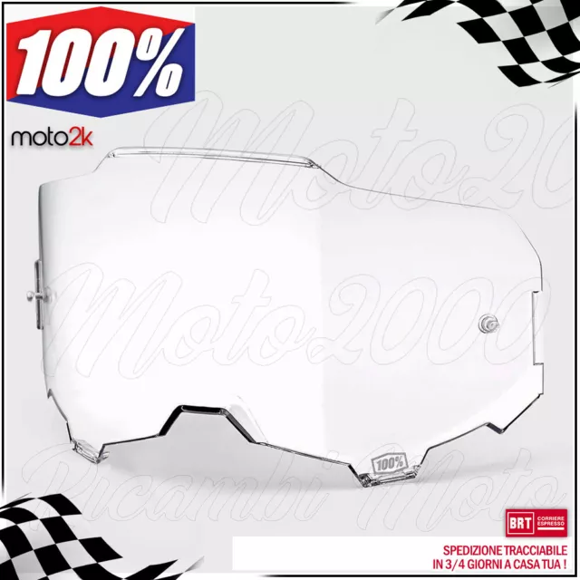 Lente Trasparente Per Maschera 100% Armega Offroad Motocross