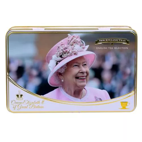 Queen Elizabeth II Tea Tin With 72 Teabag Selection