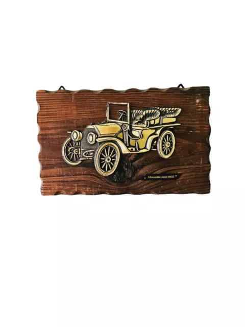 Mercedes Mod. 1903 Wall Decor, Wood & Brass Decoration