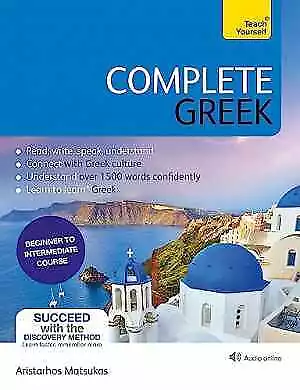 Complete Greek (Teach Yourself) - Paperback, by Matsukas Aristarhos - New h