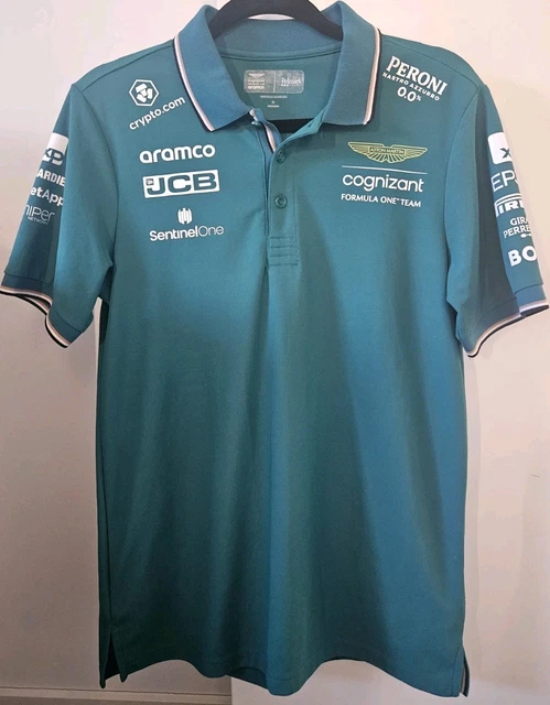 ASTON MARTIN OFFICIAL AMR Formula 1 Team Men's Boss Polo Shirt Size ...