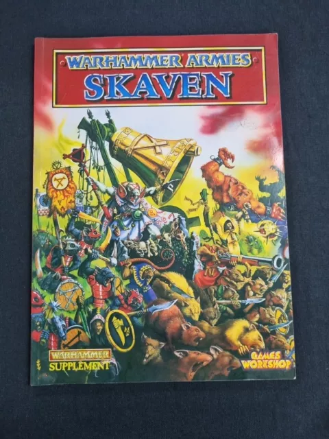 WFB Warhammer Armies Skaven Battle Book 4th Edition 1996 - Good Condition - B5