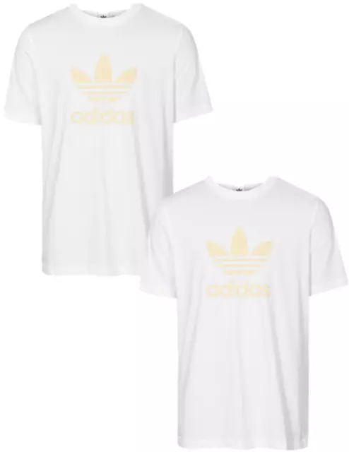 Adidas T Shirt White T-Shirt Mens Running Tee Short Sleeve T-Shirt Tee