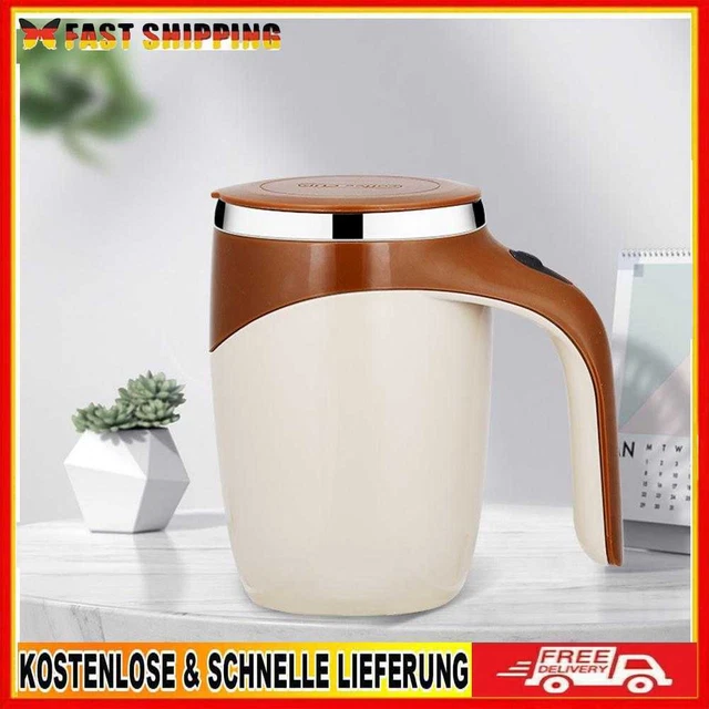 Tazza da caffè circolare elettrica HIMS, frullatore automatico acciaio inox latte frusta
