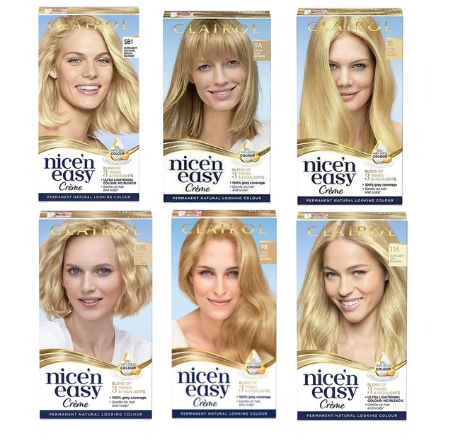 CLAIROL NICE' N Easy Permanent Hair Colour Dye Choose Shade £9.10