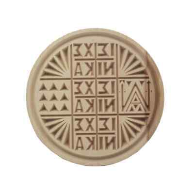 Wooden Prosphora Seal Hand Carved from Mount Athos 16cm