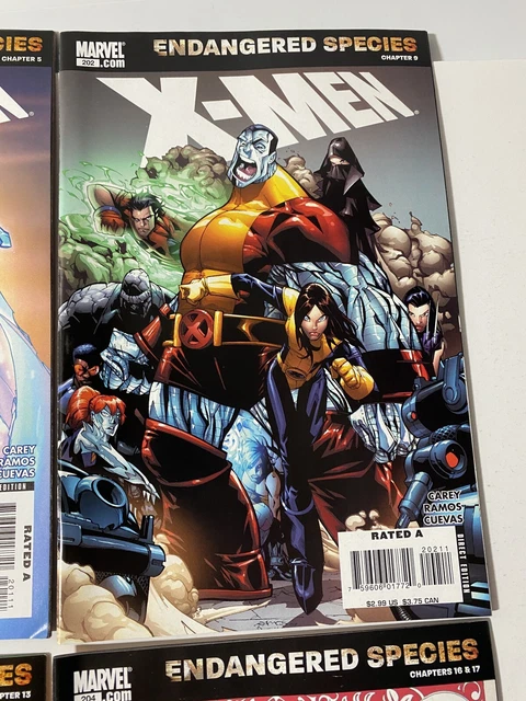 Uncanny X-Men 201, 202, 203, 204 Lot Of 4  Marvel Comics 2007 Vol 2 Rogue Gambit 3