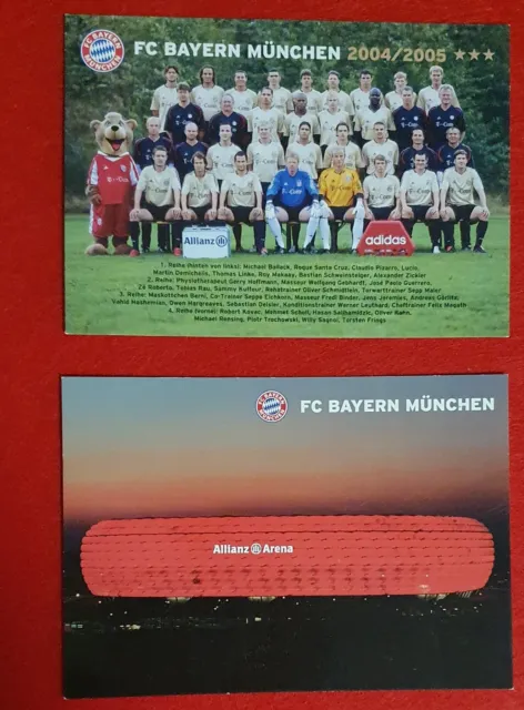 FC Bayern München Mannschaftskarte 2004/2005