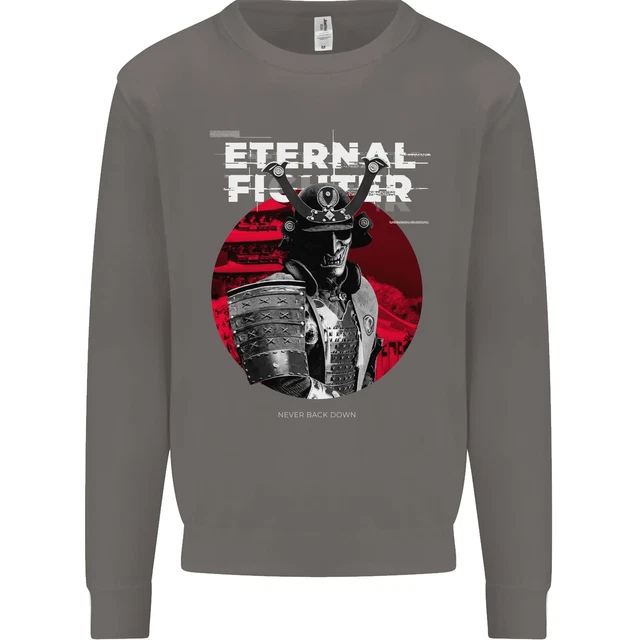 Felpa Maglione Samurai Fighter Skull MMA Arti Marziali Miste 5