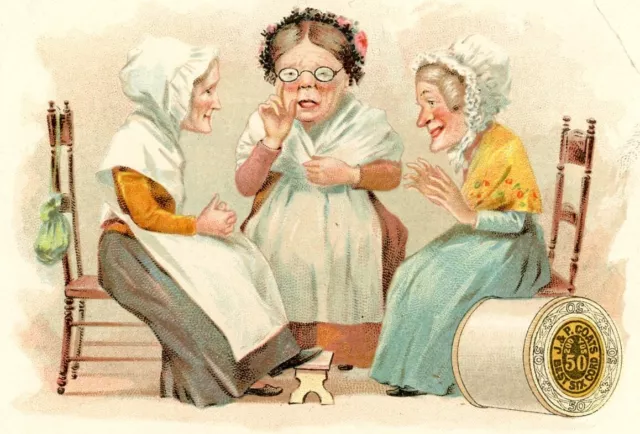 J & P. Coats' Best Six Cord Thread Victorian Trade Card