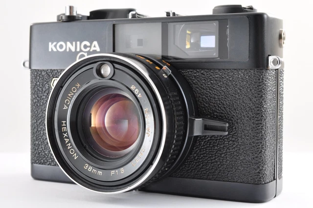 🎦 [N MINT] Konica C35 FD Black 35mm Rangefinder Film Camera 38mm