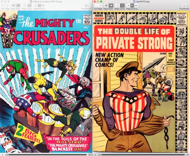 Golden / Silver Age Comics on DVD - Mighty Crusaders + Mighty Comics + Pep Comic