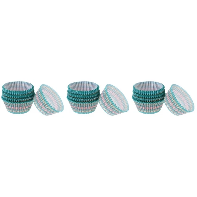 3x Taza de papel Muffin Cupcake antiadherente Soporte para cupcakes Hágalo usted mismo Taza de pudín