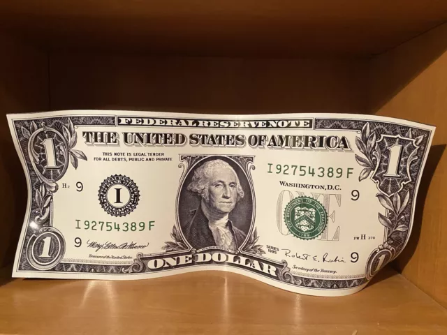 Karl LAGASSE unique sculpture One Dollar 1$  signee  grosse cote