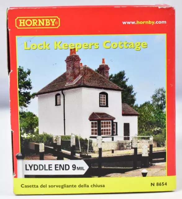 !Bnib! Hornby Lyddle End N Gauge Resin Model N8654 Canal Lock Keepers Cottage