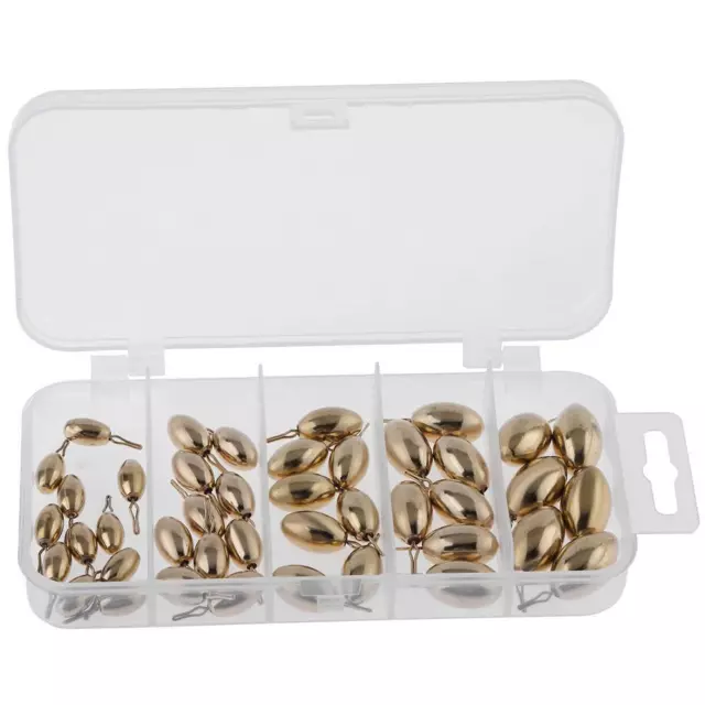 42pcs Fishing Hooks Weights 1.8g 3.5g 5g 7g 10g for Pole And Main Line