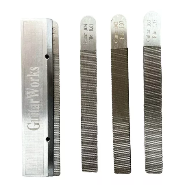 Premium Steel Guitar Nut Files Set 4PCS Fret Crowning Slot Filing Tools