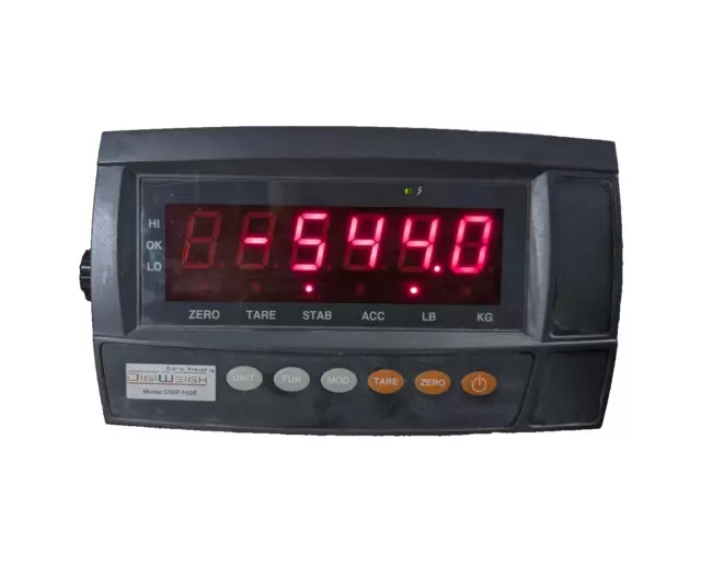 DigiWeigh DWP-102E Indicator for Bench Platform & Floor Scales /Read Description