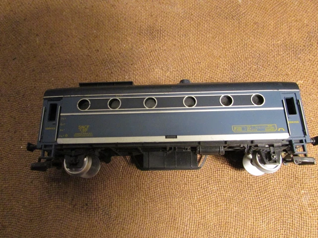 Wagon Jouef Réf 5630 – Fourgon à Bagages Bleu, échelle HO, Made In France