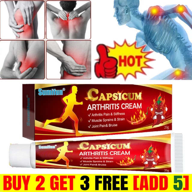 Sumifun Capsicum Arthritis Cream，Hot Rheumatoid Arthritis Knee Joint Pain Relief