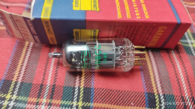 ONE MINIWATT DARIO E88CC green logo code 7L.8 F9F5 tested strong like NOS tube EUR 70,00 - FR