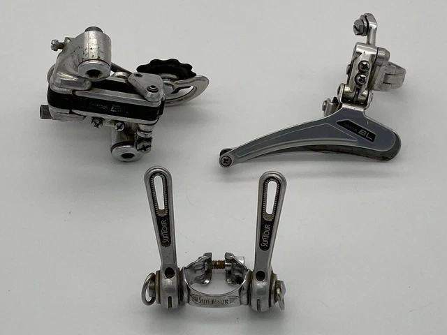 1983 SUNTOUR BL Blue Line Rear Front Derailleur Friction