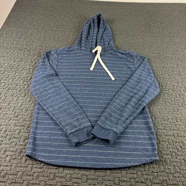 MARINE LAYER HOODIE Mens Small Blue Striped Pullover Sweatshirt $24.99 ...