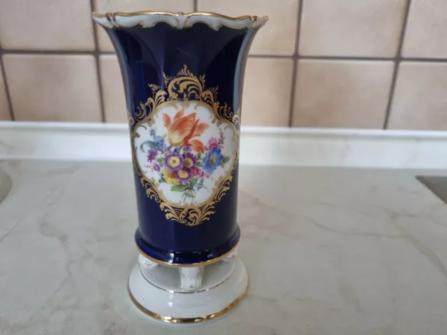 Meissen Vase Blumenmotiv