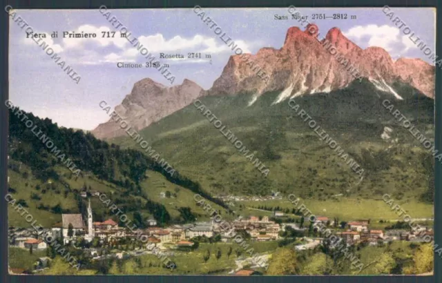 Trento Fiera di Primiero postcard ZB1160