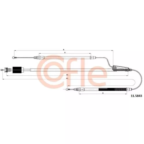 Cofle Handbremsseil Seilzug Feststellbremse Opel 3406314