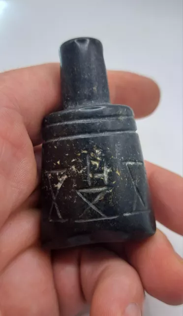 Chinese OLD Hongshan Stone / Jade Hand  Carved Amulet / pendant