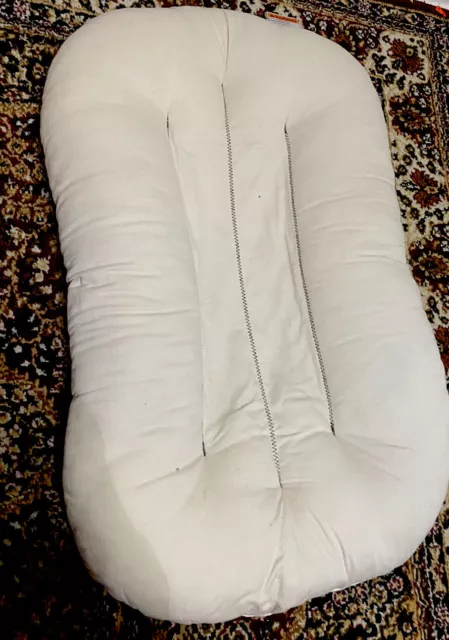 Snuggle Me Organic Infant Lounger Cream - Great Condition! With Cover