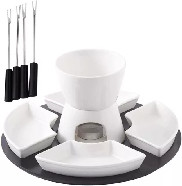 12 Pieces Fondue Set Best for Cheese or Chocolate Small Kitchen Appliances