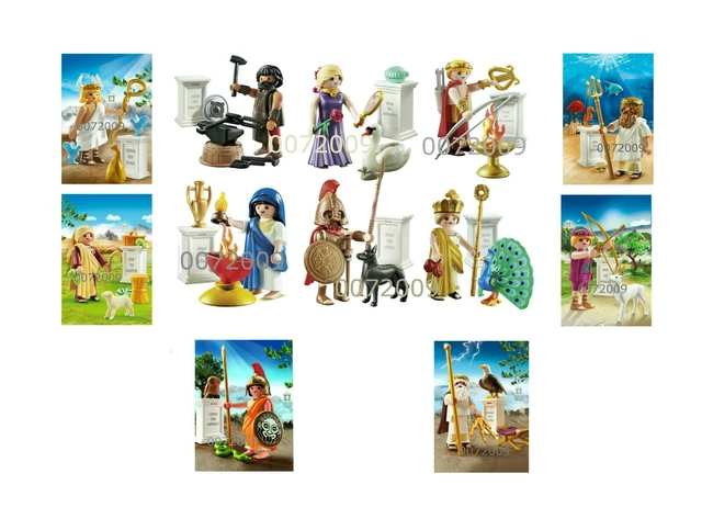 PLAYMOBIL TODOS LOS 12 Dioses Griegos 70213 70218 9149 Sin Caja