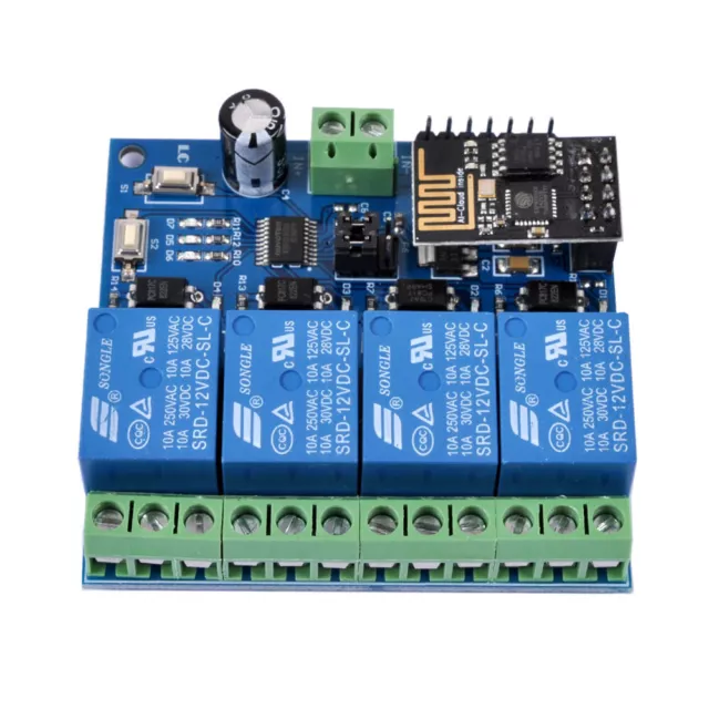 5V / 12V ESP8266 ESP-01 2 /4-Channel WiFi Relay Module For IOT Smart Home APP