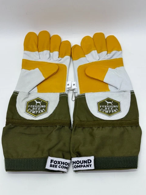 Foxhound Bee Company Sting Stopper Goat Skin Beekeeping Gloves , Medium