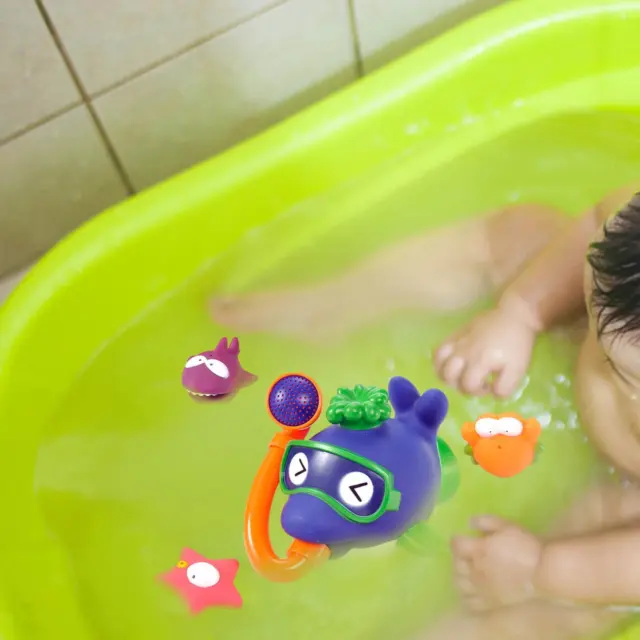 Cartoon-Badespray-Spielzeug, lernendes Badezimmer-Babyspielzeug für