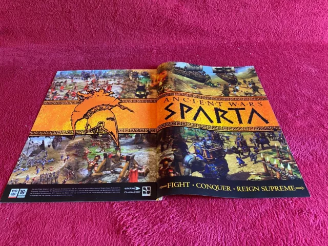 Pada2 Advert 11X18 Ancient Wars Sparta : Pc Cd Rom