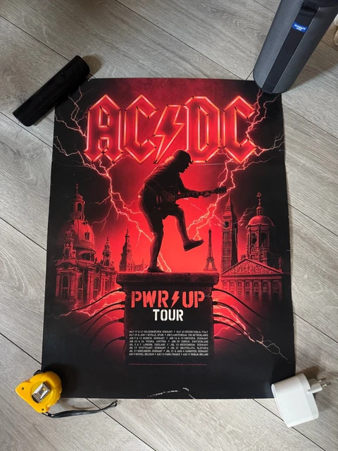POSTER OFFICIEL DU merch de la tournée AC/DC power tour 2024 EUR 30,00 ...
