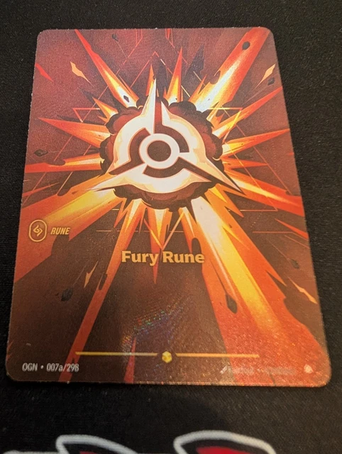 FURY RUNE 007A/298 Alternate Art Riftbound League of Legends £15.00 ...