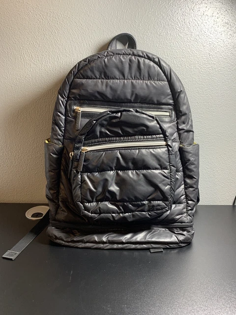 Mamaway Black Mommy and Baby Nappy Backpack Diaper Bag