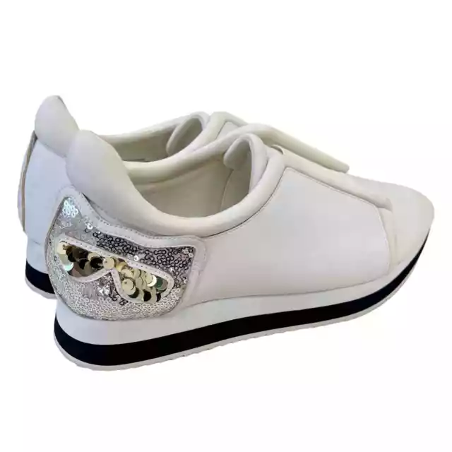 KARL LAGERFELD MENS Sneakers White Sequin 11 $95.00 - PicClick