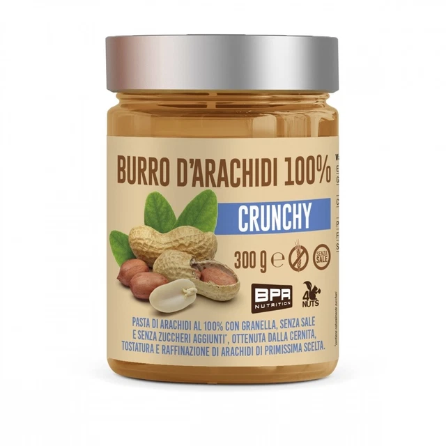 BPR Burro D'Arachidi 100% CRUNCHY 300g